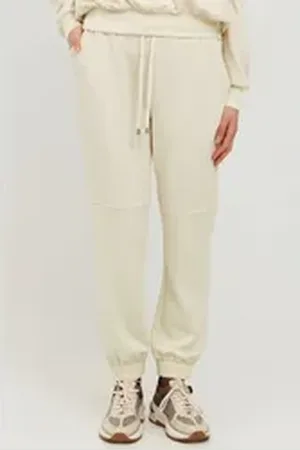 B YOUNG Sweathose BYPUSTI Sweat Pant Hose Jogginghose mit Ziernähten beige XL