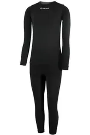 Jako Unterziehshirt Kinder Thermo-Unterwäsche Set Longsleeve + Long Tight 6353 schwarz 164-176