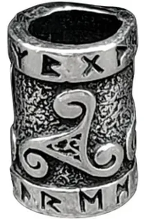 Kiss of Leather Diadem Bartperle Triskele Silber 925 Rune Runen Wikinger Bartschmuck Bart silberfarben