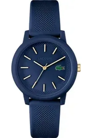 Lacoste Quarzuhr 12.12 LADIES 2001271, Armbanduhr, Damenuhr, Mineralglas, analog, Silikonarmband blau