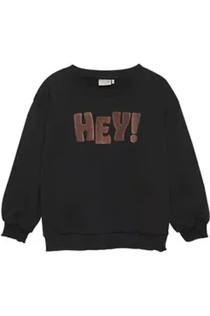 Minymo Rundhalspullover MISweatshirt LS - 123309 Sweatshirt mit Stickerei blau 128