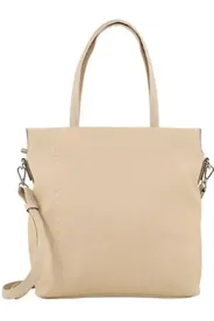 TOM TAILOR Shopper TTROSA M Zip Shopper mit doppeltem Riemen beige