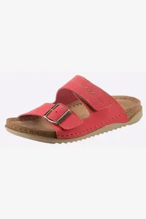 Fischer Fischer Pantolette Pantolette rot|weiß 40 EU