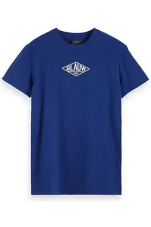 Scotch&Soda T-Shirt Herren T-Shirt Clean Subtile Artwork Tee 153605 blau M