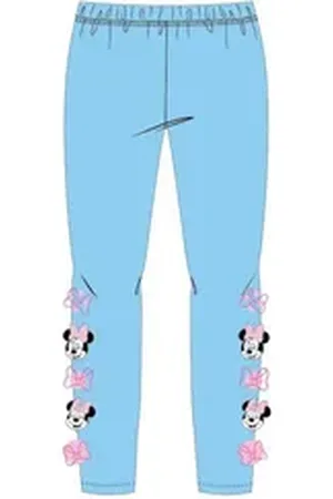Disney Leggings Minnie Mouse Leggings für Mädchen, Pink & Blau, Größen 104-134 blau 128