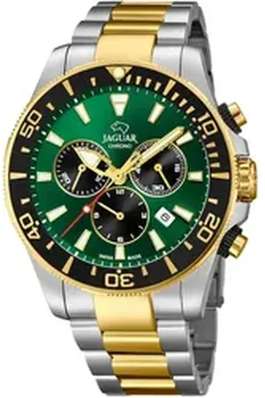 Jaguar Chronograph Executive J862/3, Armbanduhr, Quarzuhr, Herrenuhr, Saphirglas, Stoppfunktion, Swiss Made silberfarben