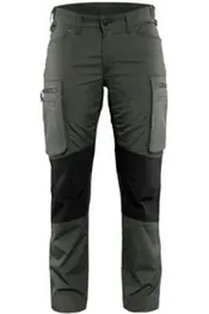 BLAKLADER BLÅKLADER Arbeitsbundhose Damen Service Arbeitshose Stretch (1-tlg) grün|schwarz 46
