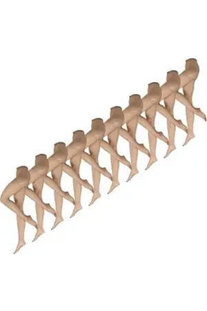 Nur Die Feinstrumpfhose Supersitz Große Größen 20 DEN (10 St) nylon transparent Fein-strumpfhose beige 54-56