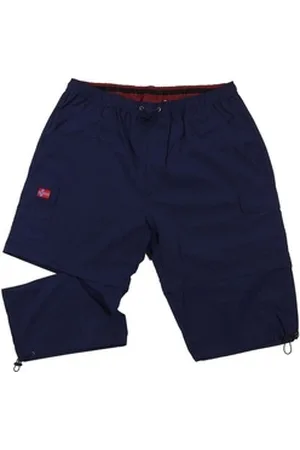 ABRAXAS Zip-off-Hose Zipp-Off-Bermuda in dunkelblau blau 3XL
