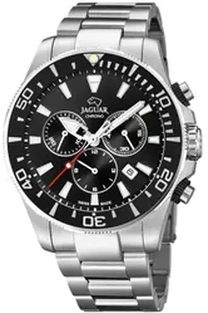 Jaguar Chronograph Executive J861/3, Armbanduhr, Quarzuhr, Herrenuhr, Stoppfunktion, Saphirglas, Swiss Made silberfarben