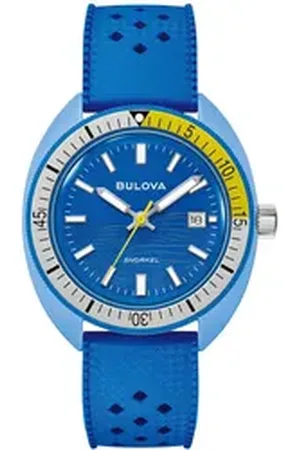 BULOVA Quarzuhr 98B445, Armbanduhr, Herrenuhr, analog, Tag blau