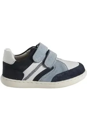 Vertbaudet Baby Lauflern-Sneakers mit Klett aus weichem Leder Sneaker blau 19 EU