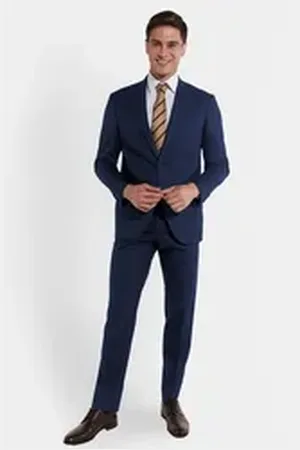 Steffen Klein SteffenKlein Anzug REGULAR FIT (2-tlg) aus elastischem Stoff blau|grau 60