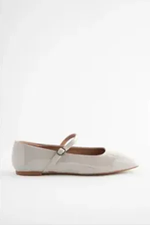 Next Forever Comfort® Mary-Janes, eckige Zehenpartie Ballerina (1-tlg) grau 38 EU