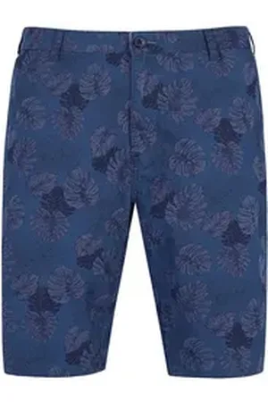 HAJO Bermudas allover bedruckte Bermuda blau 4XL