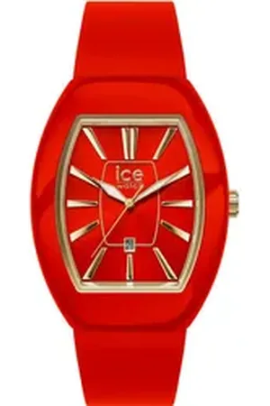 Ice-Watch Quarzuhr ICE boliday - Dome - Small - 3D + Date 024542, Armbanduhr, Damenuhr, Silikonarmband, Datum, analog rot