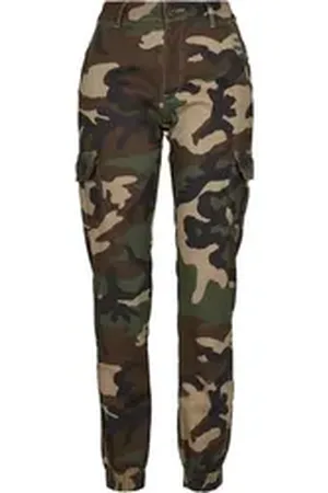 Urban classics Funktionshose Ladies High Waist Camo Cargo Pants 27