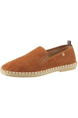 Verbenas Tom Pacific Espadrille, Loafer, Slipper, Sommerschuh, Strandschuh mit Stretcheinsätze braun 45 EU