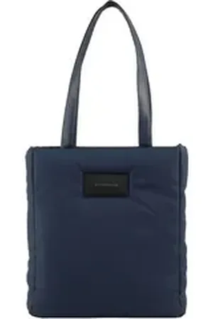 TOM TAILOR Beuteltasche TTPATTI M Shopper aus wasserabweisendem recyceltem Nylon blau