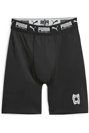 PUMA Leggings Hoops Team Basketballshorts Herren schwarz L