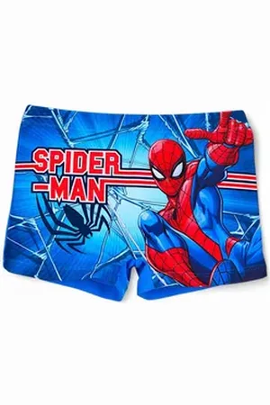 SPIDERMAN Badehose Marvel Schwimmhose - Jungen Bademode Gr. 98 - 128 cm blau|bunt 128 cm