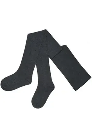 WERI SPEZIALS Strumpfhersteller GmbH Strickstrumpfhose Damenstrumpfhosen Kurz-Größen >> Einfarbig Basic<< weiche Baumwolle grau 50-52 K