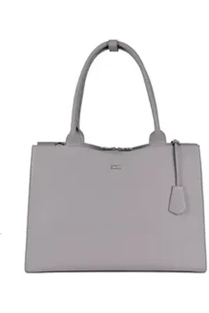 Socha Laptoptasche Diamond 15.6 Zoll Grey, Leder Businesstasche/Aktentasche Damen - 15.6 Zoll grau