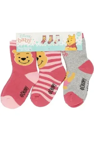 SPIDERMAN Disney Winnie Puuh Socken Baby-Socken – 3er-Pack kuschelige & bequeme Söckchen rosa 74/80