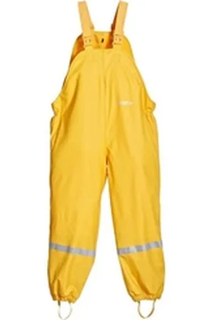 BMS Schneelatzhose Thermo Buddelhose mit Fleece Futter 100% wasserdicht & pflegeleicht gelb 86