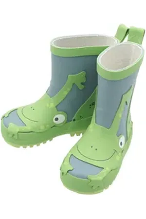 maximo Gummistiefel mit niedlichem Frosch-Patch grün 24 EU