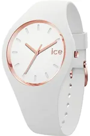Ice-Watch Quarzuhr ICE glam - S37 - 3H 024522, Armbanduhr, Damenuhr, Silikonarmband, analog weiß