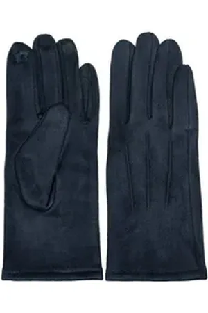 CASPAR Strickhandschuhe GLV014 klassisch elegante uni Damen Handschuhe mit 3 Nähten blau