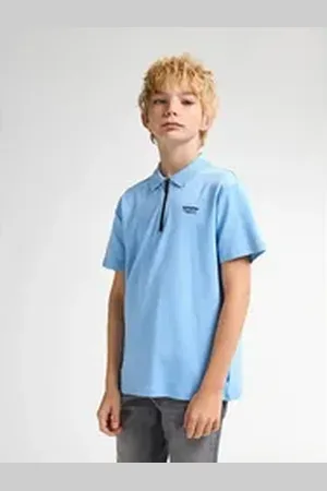 Petrol Industries Poloshirt Ripple blau 164