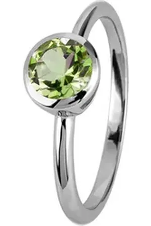 Jacques Lemans Fingerring, Peridot grün 56
