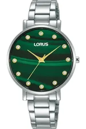 Lorus Quarzuhr RG229VX9, Armbanduhr, Damenuhr, Kristallsteine, Glitzer silberfarben