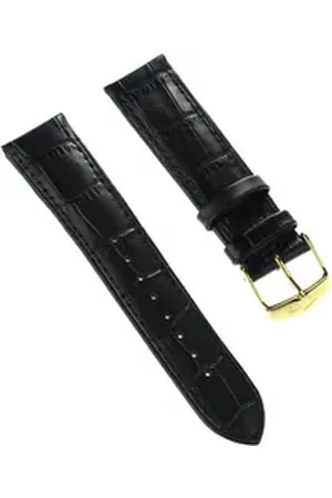 Lotus Uhrenarmband Herren Uhrenarmband 22mm, Herren Uhrenarmband, Lederarmband schwarz, Elegant schwarz