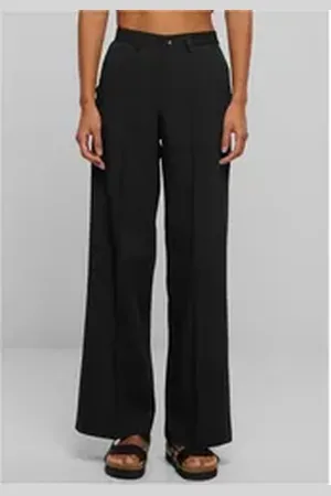 Urban classics Funktionshose Ladies Wide Pleated Pants Damen weite Hose 31
