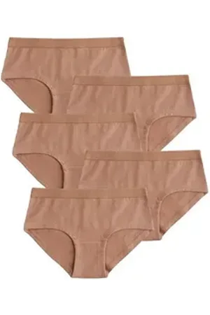 Next Hipster Hüftslips, 5er-Pack (5-St) beige 122-128 (7-8 J.)