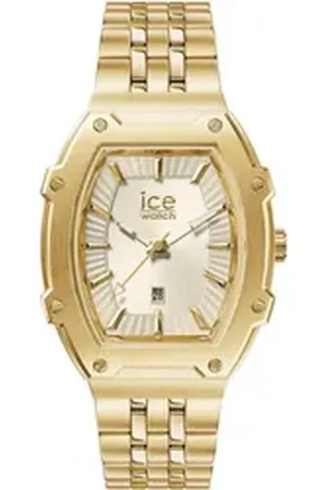 Ice-Watch Quarzuhr ICE boliday - Full steel - Small - 3H + Date 024552, Armbanduhr, Damenuhr, Edelstahlarmband, Datum, analog goldfarben