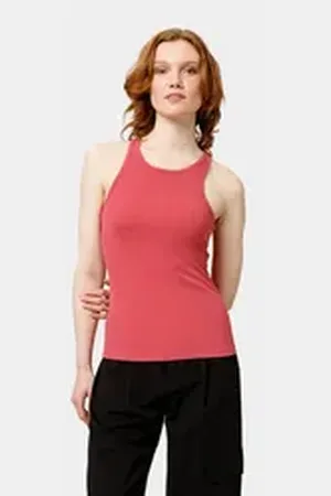 Les Lunes Tanktop RYLIEE Tank Top Rib Sehr weiches Ryliee Tank Top aus Bambus Mix lila XL