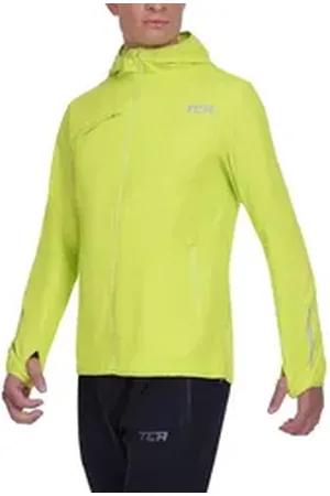 TCA Regenjacke Herren Laufjacke, reflektierend, atmungsaktiv, Packable, Grün, XL (1-St) grün XL