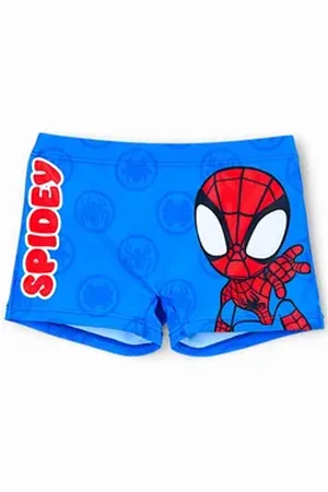 SPIDERMAN Badehose Spidey Schwimmhose - Jungen Bademode Gr. 92 - 110 cm blau|bunt 92 cm
