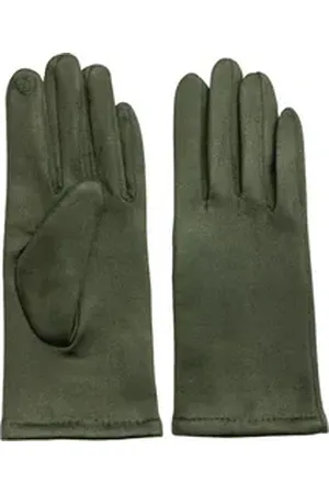 CASPAR Strickhandschuhe GLV013 klassisch elegante uni Damen Winter Handschuhe grün