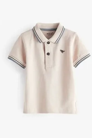 Next Poloshirt Kurzärmliges Poloshirt (1-tlg) beige 62-68 (3-6 Mon.)
