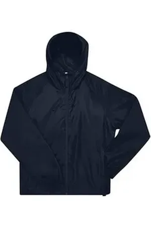 B & C B&C Windbreaker Regenjacke und Windjacke aus Recycelter Polyester blau XS