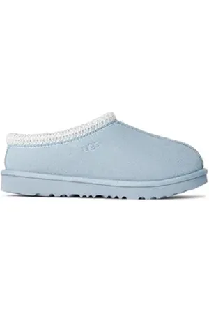 UGG UGG K TASMAN II Hausschuh, Plateau Clog, Mule, Pantoffel mit Lammwolle blau 31 EU