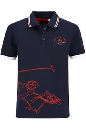 HAJO Poloshirt Damen Polopique "EL POLISTA" stay fresh blau M