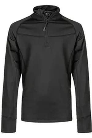 Whistler Langarmshirt Baggio mit halbem Reißverschluss schwarz 128