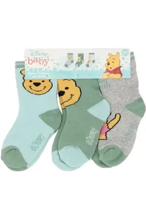 SPIDERMAN Disney Winnie Puuh Socken Baby-Socken – 3er-Pack kuschelige & bequeme Söckchen grün 74/80
