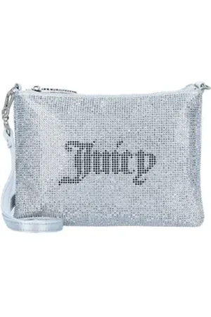 Juicy Couture Clutch Mia, Polyester silberfarben
